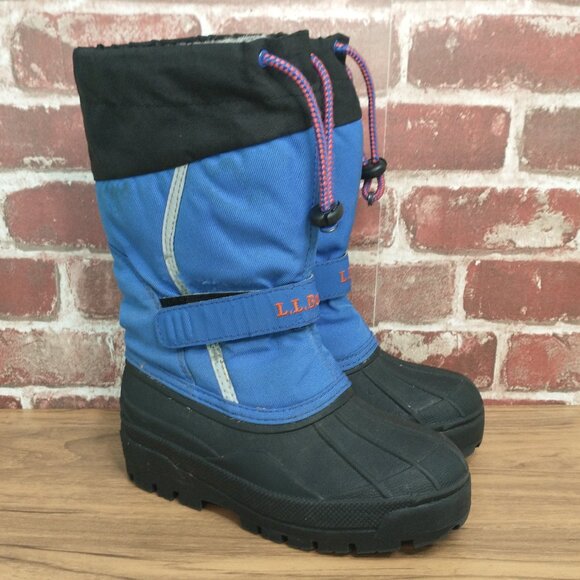 L.L. Bean Other - L.L. Bean Boots Boys Size 13 Blue Black Northwood Easy On Winter Boots